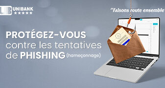 Conseils à nos clients contre les tentatives d’hameçonnage